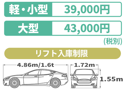 月極駐車料金表